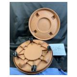2 plastic 16 inch plant dollies