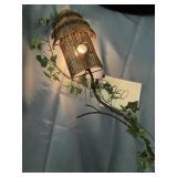 Primitive farmhouse, hand woven illuminated