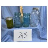 Miscellaneous old canning jar lot