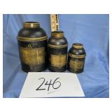 Antique Italian  canisters