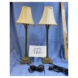 2. 21 inch tall art deco small table lamps