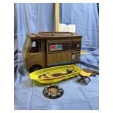 Vintage Mattel big gym, sports Camper