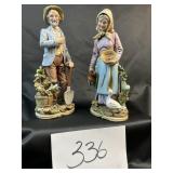 Home Depot porcelain 14 inch figurines, old man