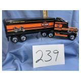 Vtg. Buddy L Harley Davidson sonic hauler semi