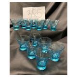 Large lot 1960sAzure Blue  Capri.retro bar