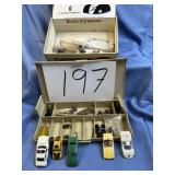 Vintage slot car parts and car covers
