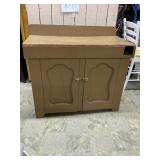Vtg. Refurbished dry sink top replaced with tin.