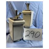 2 Vtg. 1920s soda, fountain syrup, flavor pumps