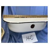 Winston double enamel tub still has label