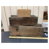 3 WOODEN BOXES