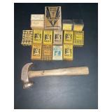 VINTAGE SHOE HAMMER & NAILS