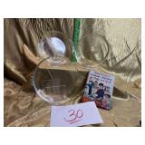 Pyrex pie plate / fire king casseroles with B