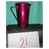 Vtg. Pink Anodized aluminum pitcher.