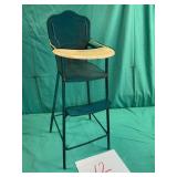 Vtg.  Childï¿½s toy, metal highchair.