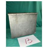 Vtg. Reeds aluminum milk box see pics for