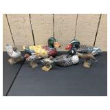 WOODEN BIRD COLLECTION  (2 SIGNED)