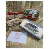 4 PLASTICVILLE buildings an original boxes