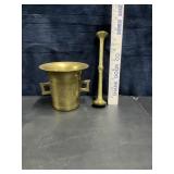 BRASS MORTAR & PESTLE