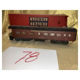 Lionel passenger car for the Pennsylvania