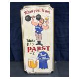 WOODEN PABST SIGN