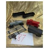 Collection of Lionel trains and track
