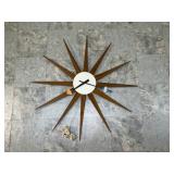 GORGE NELSON SUNBURST CLOCK BY HOWARD MILLER