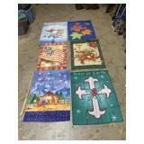 6 LARGE YARD FLAGS #1