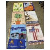 6 LARGE YARD FLAGS #2