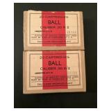 2 UNOPENED BOXES CALIBER .30 M2
