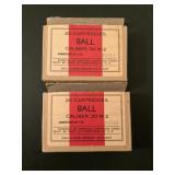 2 OPENED BOXES CALIBER .30 M2