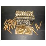 ASSORTED BRASS .38 SPEC., 22-250, 6MM REM., 6.5
