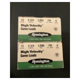 2 BOXES 12 GA HIGH VELOCITY 6 SHOT