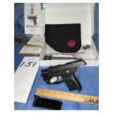 Ruger LC9 in 9mm w/red dot laser