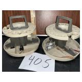 Lazy Susan style tool caddies