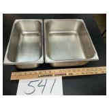 1/2 size 1/3 size stainless food service 4 inches