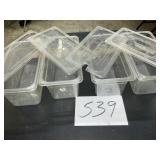 1/3 size cold food service with lids