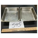 Half size 2 inch stainless. Some dings need