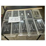 (10) 1/3 size lids cold food service