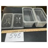 1/3 size 6 inch deep cold food service