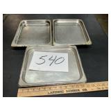 1/2 size stainless shallow pan some dings around