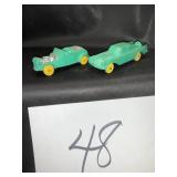 2 AUBURN  green number eight hot rod and sport