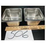 1/6 size 4 inch deep commercial stainless pans