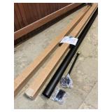 (2) 7 foot aluminum lamp posts NIB