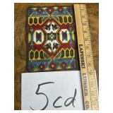 Rare tobacco felt circa 1910 Native American