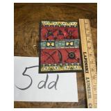 Rare tobacco felt Native American design