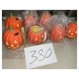 (7) NIB ceramic pumpkins Hallmark
