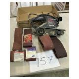 Craftsman belt sander with multiple extra belt