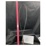 30 in. Braided carpet beater wire loop tool wood