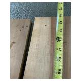 (3) plain shelving boards, 9 inches wide,