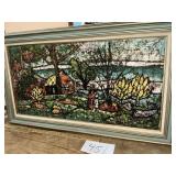 Oversized oil on canvas sofa size picture